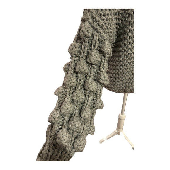 VICI Bubble Sleeve Chunky Open Knit Sweater Sz M - Picture 5 of 12